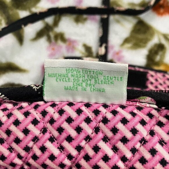 Vera Bradley Mini Hipster Bag Pink Elephant Quilted Paisley Crossbody - Picture 5 of 8